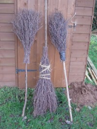 Traditionally-made besom broom